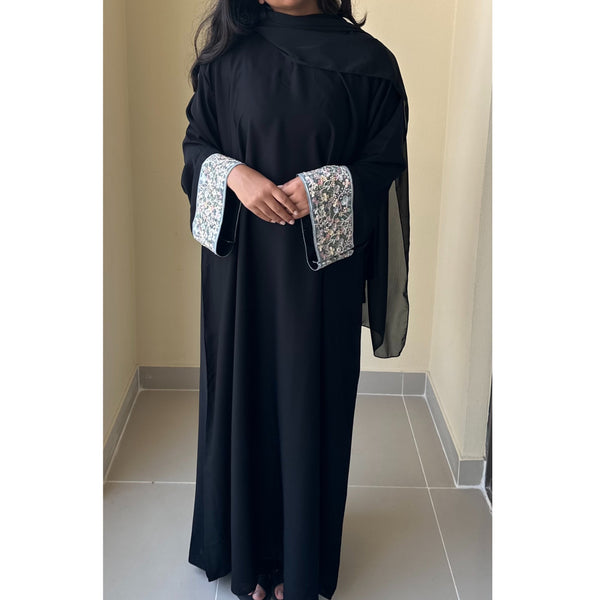 FLOWER GARDEN CLOSED ABAYA PASTEL MIX