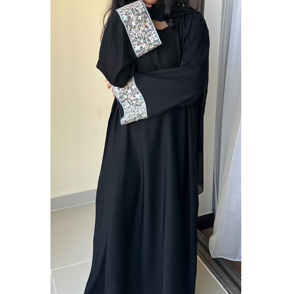 FLOWER GARDEN CLOSED ABAYA PASTEL MIX