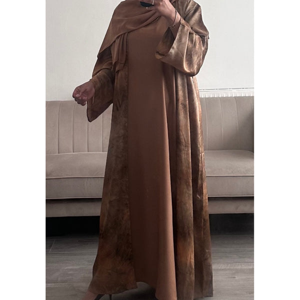 4 PIECE MARBLE SET ABAYA BRONZE/BROWN