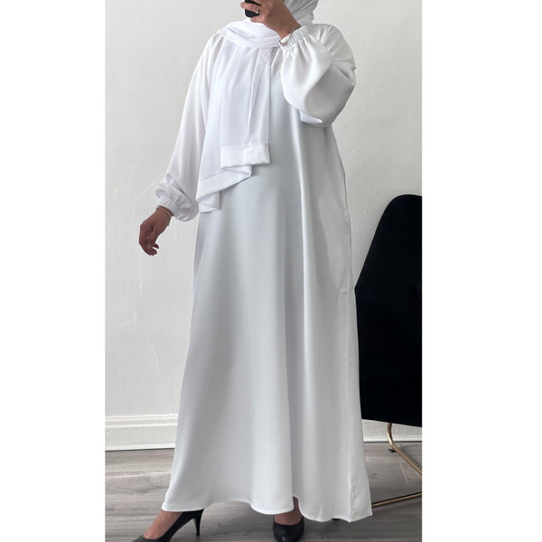 LIYAN ABAYA WHITE