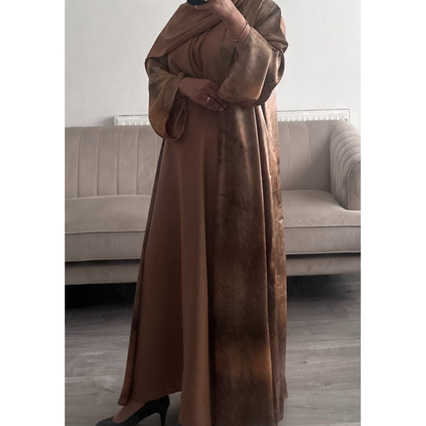 4 PIECE MARBLE SET ABAYA BRONZE/BROWN