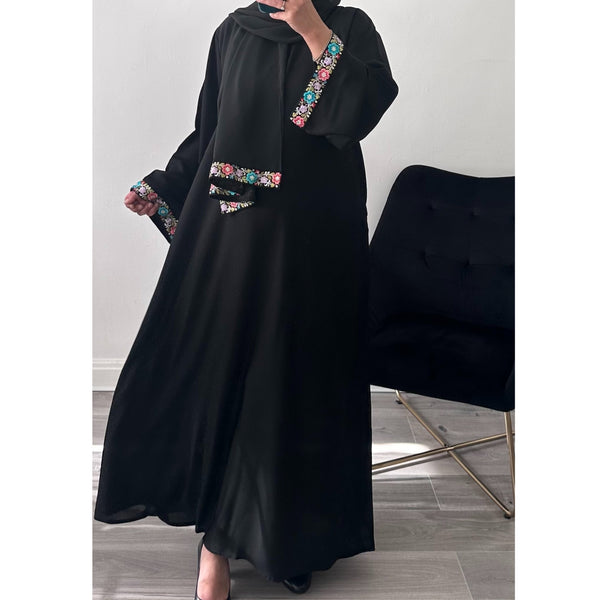 MIX FLORAL CLOSED ABAYA
