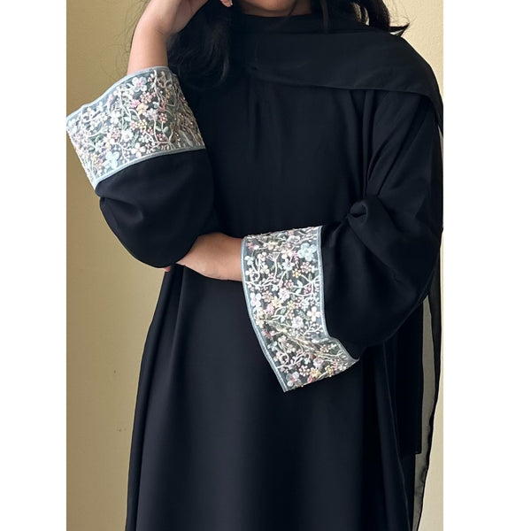 FLOWER GARDEN CLOSED ABAYA PASTEL MIX