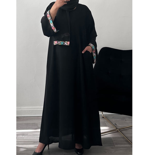 MIX FLORAL CLOSED ABAYA