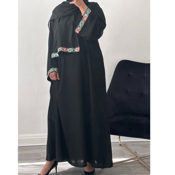 MIX FLORAL CLOSED ABAYA
