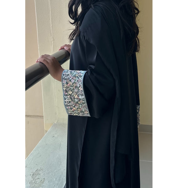 FLOWER GARDEN CLOSED ABAYA PASTEL MIX