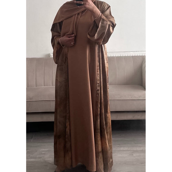 4 PIECE MARBLE SET ABAYA BRONZE/BROWN