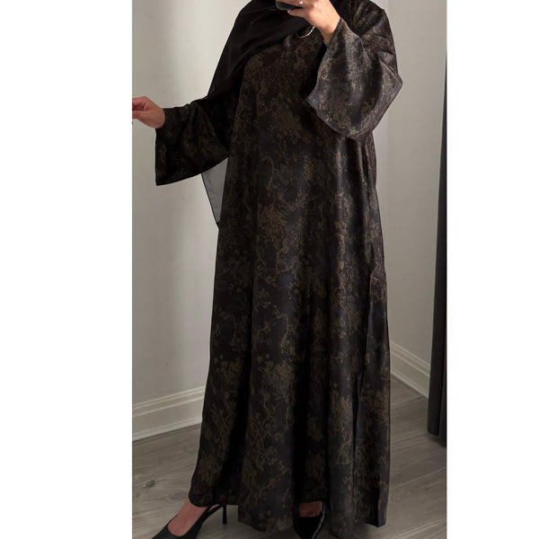 LIMITED EDITION INAYAT PRINTED ABAYA BLUE MIX