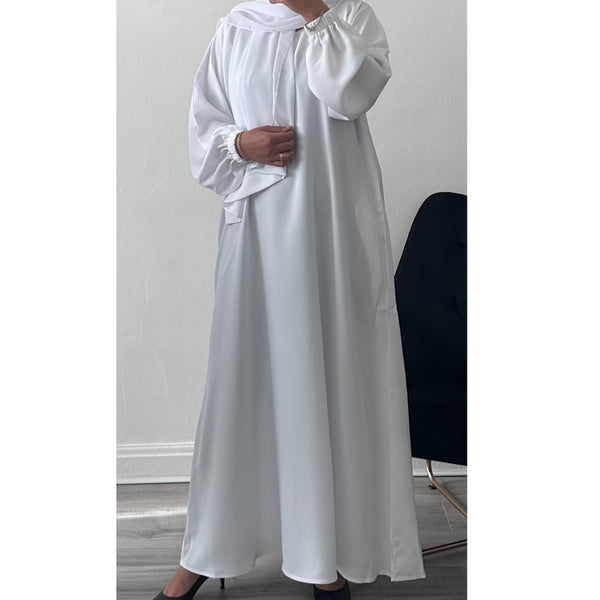 LIYAN ABAYA WHITE
