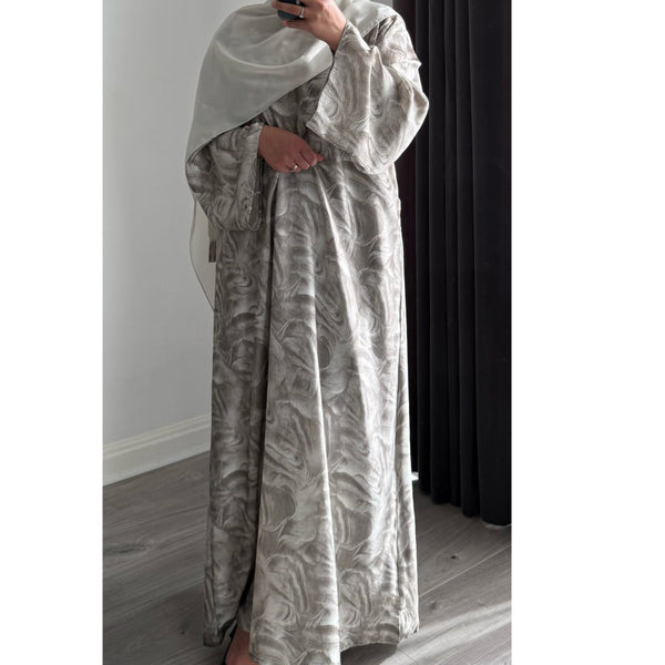 YARA 3.0 CLOSED ABAYA WITH POCKET - OFF WHITE