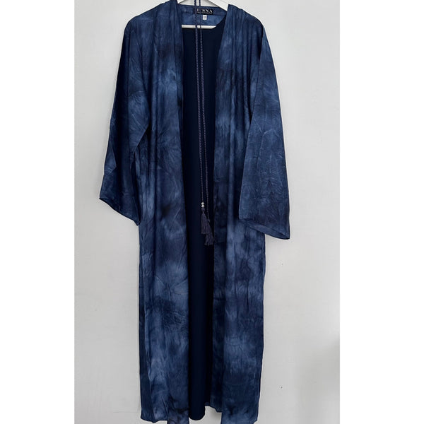 4 PIECE MARBLE SET ABAYA NAVY BLUE