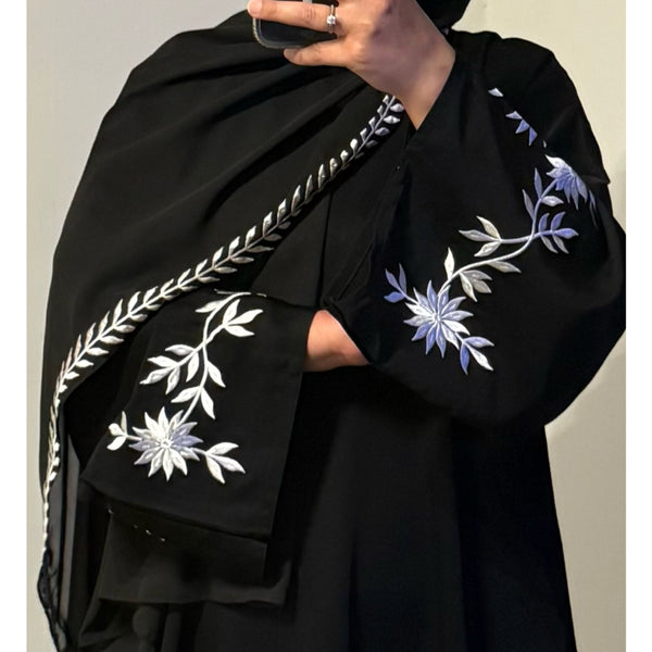 AMELIA OPEN ABAYA WITH BUTTONS