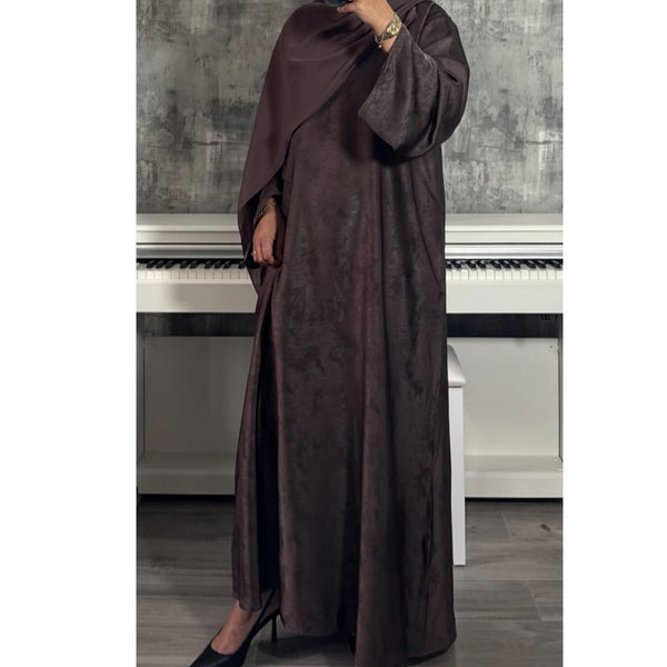 YARA 2.0 CLOSED ABAYA WITH POCKET - Mauve