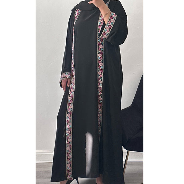 FLOWER LACE OPEN ABAY LILAC/PURPLE - inner dress not included