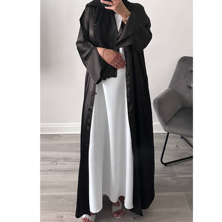 CORDUROY CLOSED 2 POCKET ABAYA KHAKI