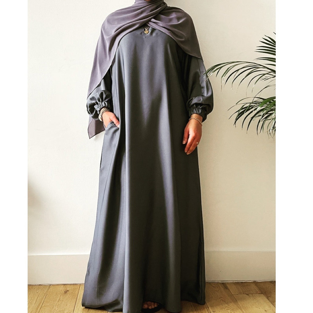 LIYAN ABAYA GREY