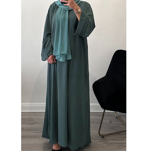 EVERYDAY CREPE ABAYA SEA GREEN