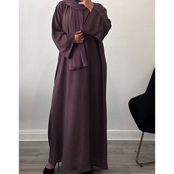 EVERDAY CREPE ABAYA MAUVE