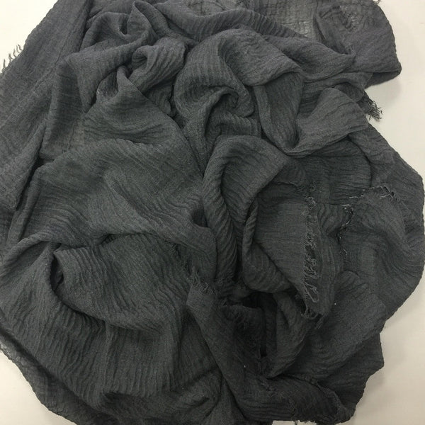 CRIMP DARK GREYHIJAB - Husna Collections