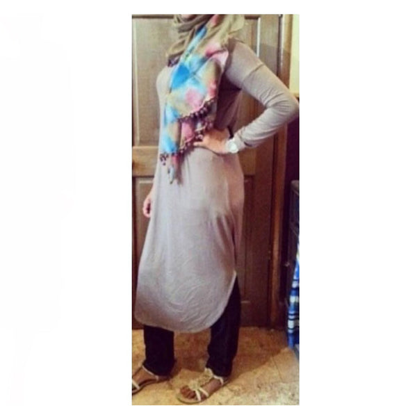 FLOATER DRESS MOCHA - Husna Collections