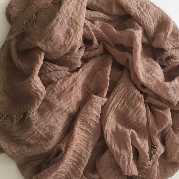 CRIMP MOCHA HIJAB - Husna Collections