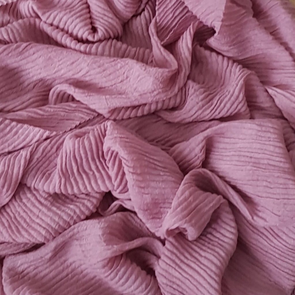CRINKLED DUSTY PINK
