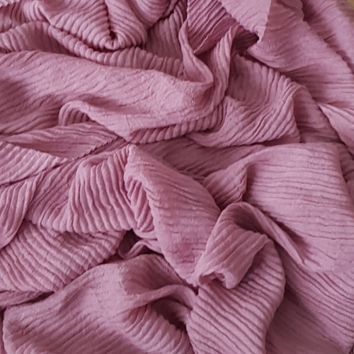 CRINKLED DUSTY PINK - Husna Collections