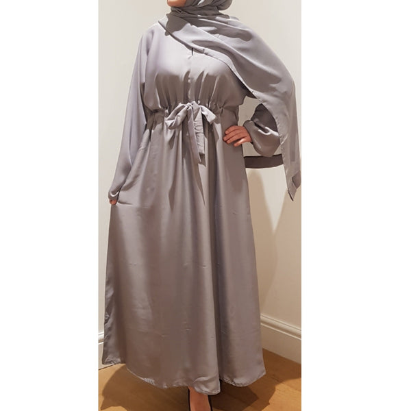 BELLA ABAYA SILVER GREY