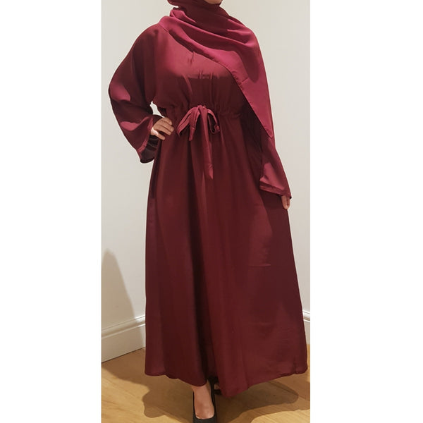 BELLA ABAYA DEEP RED