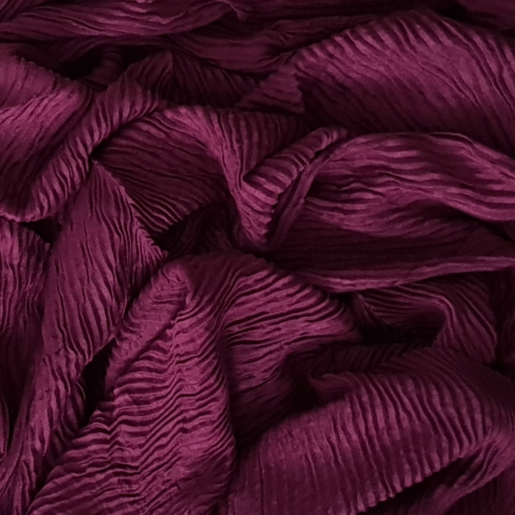 CRINKLED MAROON