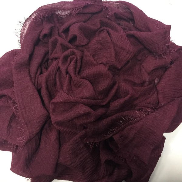 CRIMP PLUM HIJAB - Husna Collections