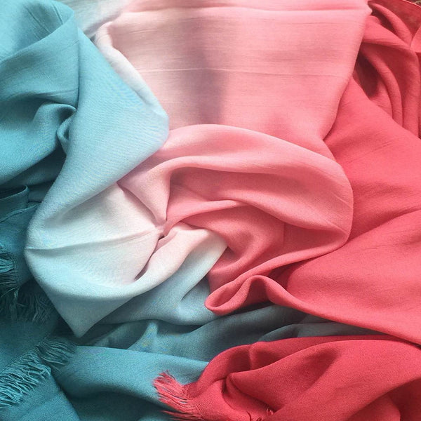 LUXURY 3 TONED TEAL MIX - Husna Collections