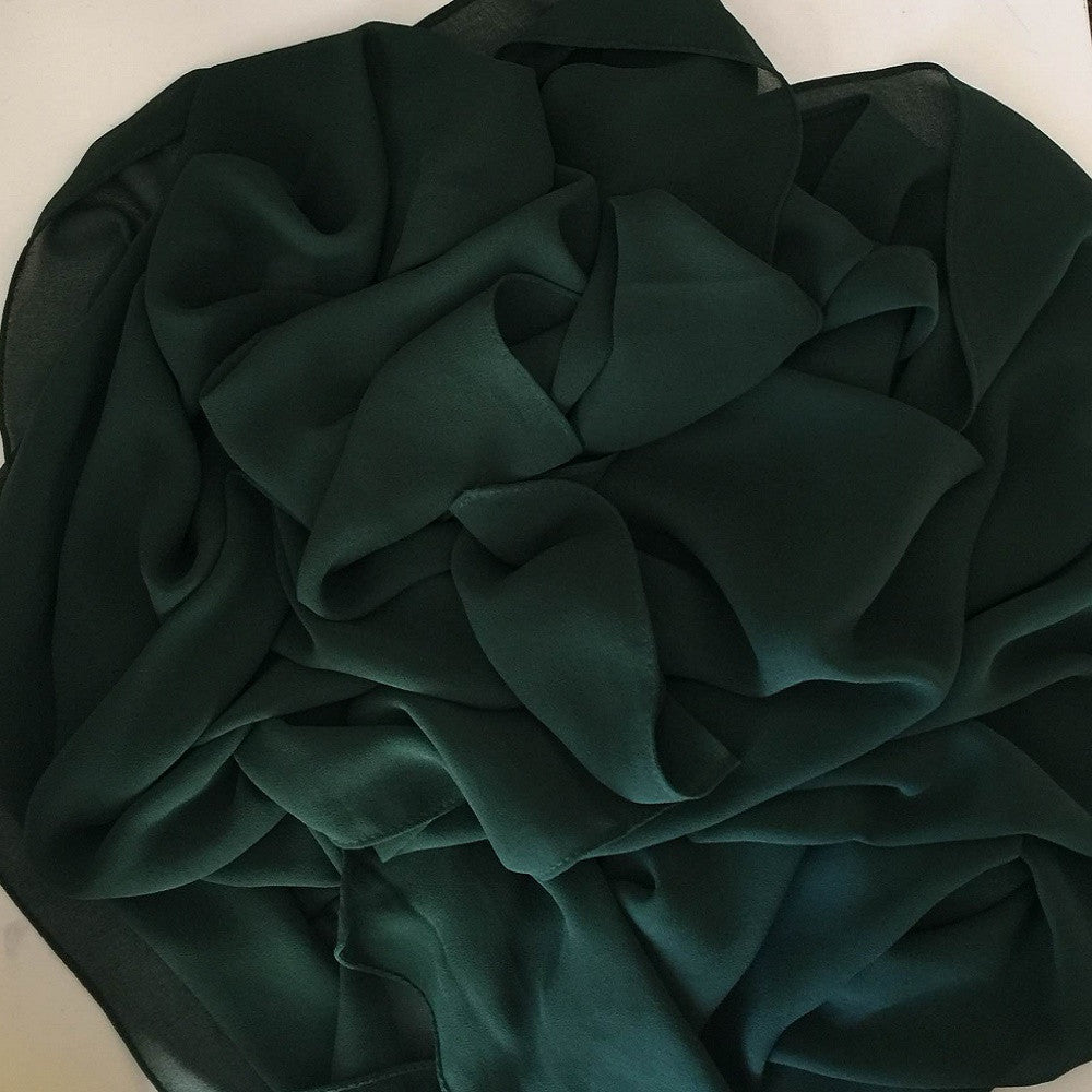 GEORGETTE FOREST GREEN HIJAB