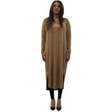 FLOATER DRESS CAMEL - Husna Collections