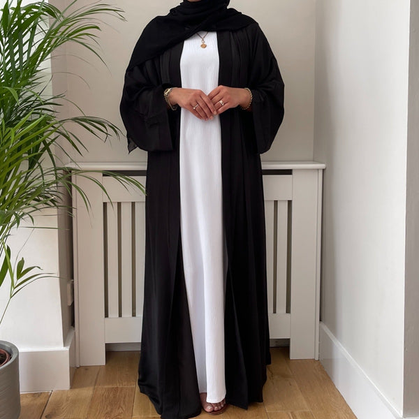 BLACK SOFT CRUSH KIMONO