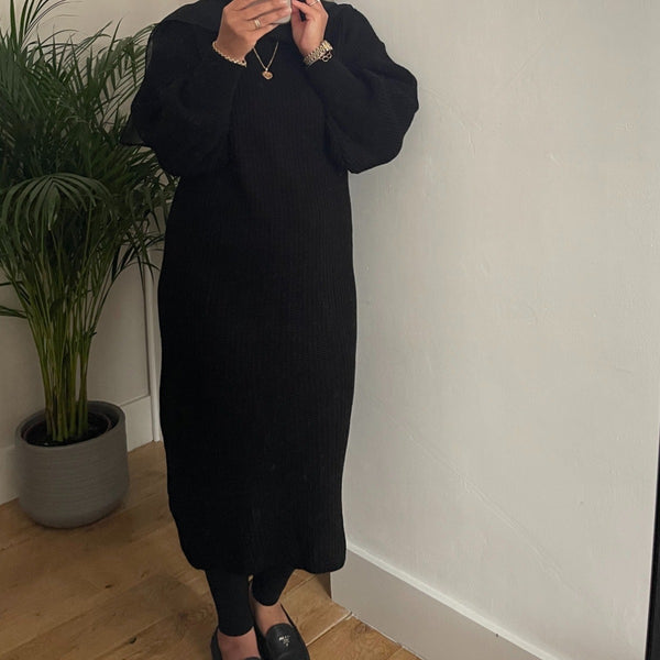 LONG KNIT JUMPER DRESS - 5 SHADES AVAILABLE