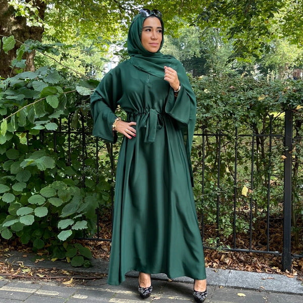 BELLA ABAYA EMERALD GREEN