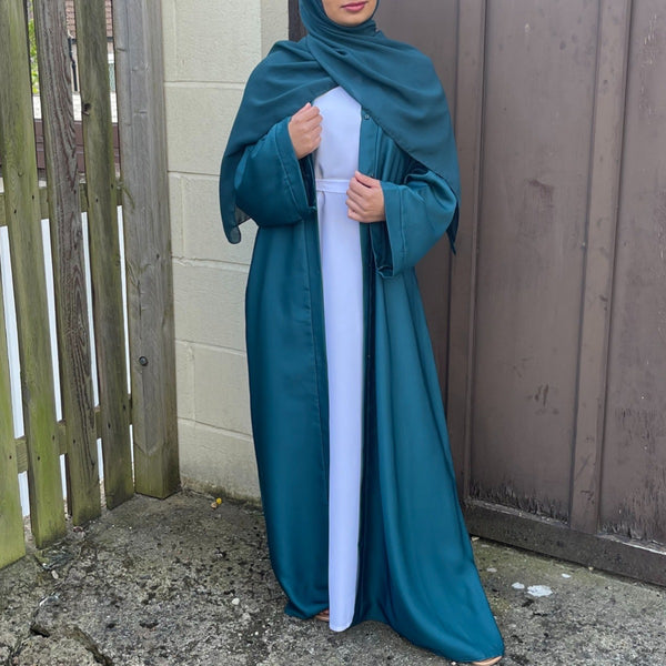 OPEN ABAYA TEAL