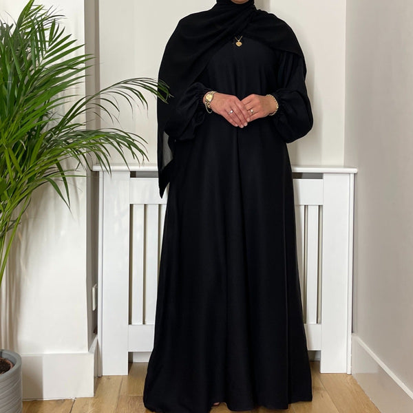 LIYAN ABAYA BLACK
