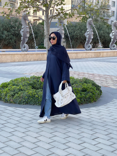 OPEN ABAYA NAVY