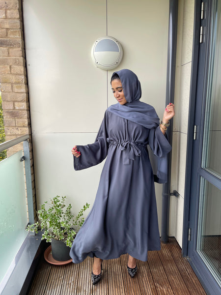 BELLA ABAYA DARK GREY