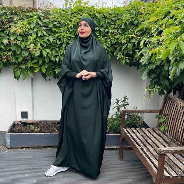 FULL LENGTH JILBAB FOREST GREEN