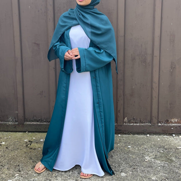 OPEN ABAYA TEAL