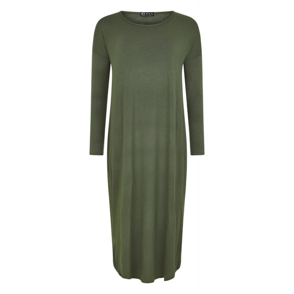 FLOATER DRESS KHAKI - Husna Collections