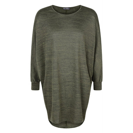 V-NECK ARMY GREEN TOP