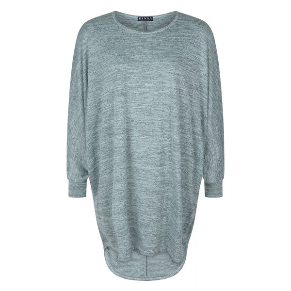 HIGH LOW BATWING TOPS MINT - Husna Collections