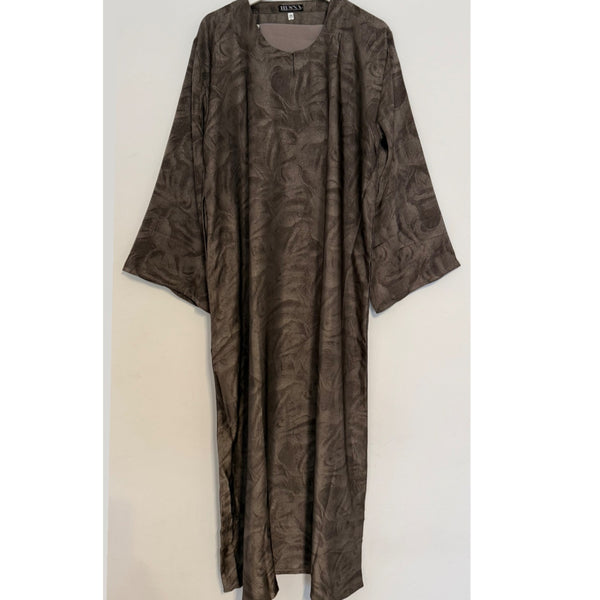 YARA 3.0 CLOSED ABAYA WITH POCKET - STONE