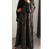 LIMITED EDITION INAYAT PRINTED ABAYA GREY MIX