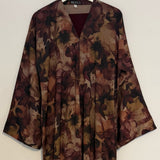 YUSRA 2.0 OPEN ABAYA WITH BUTTONS - PLUM
