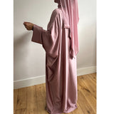 ZAHRA ABAYA DUSTY PINK